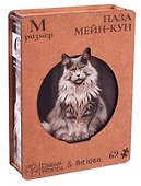 Фигурный пазл «Мейнкун» 69 элементов, дерево - 0