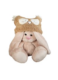Мягкая игрушка Зайка Ми в шапке-сове (15см) (SidX-076)
