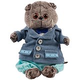 Мягкая игрушка Басик в голубом пиджаке (19 см)