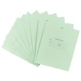 Тетради в узкую линейку Hatber, 12 листов, зеленые, 10 штук