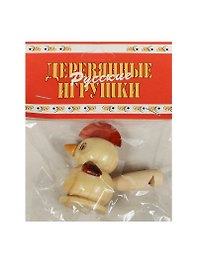 Свистульки деревянные неокрашенные Животные (в асс.) (РДИ541) (Анданте) (3+)
