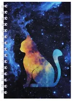 Тетрадь в клетку Hai Bin, Cat in space, 96 листов, в ассортименте