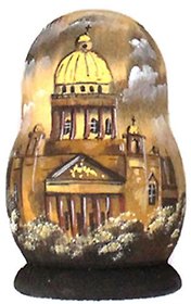 Сувенир, Магнит матрешка, высота 6см ширина 4см, м-15