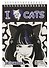 Скетчбук А5 60л "Скетчбук Аниме I love cats" гребень, белый офсет, 120г/м2 - 0