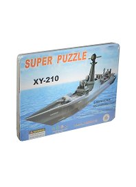 Конструктор 3D Военный корабль (XY-210) (124378) (55х8х17см) (Super Puzzle)