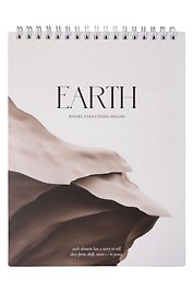Блокнот в клетку "Elements", Земля, А5, 80 листов, спираль