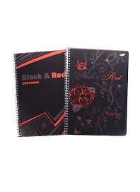 Тетрадь общая «Black n'Red», 96 листов в клетку, А4, в ассортименте - Academy Style