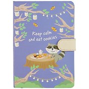 Книга для записей «Енот Keep Calm and Eat Cookies», А5, с магнитной застежкой