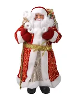 Фигурка Дед Мороз (ПВХ, полиэстер) (20,5x12,5x41,5) (94369)
