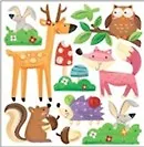 Наклейки, DECORETTO, Наклейки для дома,"Наклейки из картона "Лесные зверята" BF 8022