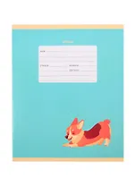 Тетрадь в клетку Listoff, "Корги", 24 листа, в ассортименте