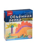 LORI Ол-015 Лепка объемная Динозавры Стегозавр (набор д/творч.) (5+) (коробка)