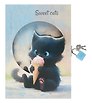 Записная книжка «Чувиляева. Sweet cat» А6+, 50 листов, с замочком