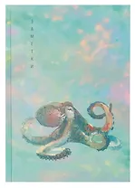 Книга для записей А5 80л кл. "Octopus" 7БЦ, ламинация Chameleon, офсет