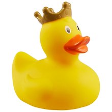 Игрушка для ванной, уточка резиновая FUNNY DUCKS "Уточка в короне желтая" (1925)