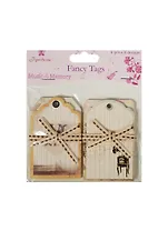 Набор тэгов Музыка и Память (TAG11) (4 вида по 6шт) (4,5х7см) (Рукоделие) (упаковка)