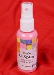 ArtSpray Акриловая спрей-краска Розовый Свет (ST3) (флакон) (50мл) (WizzArt)