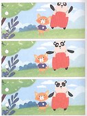 Однажды в лесу. Книжка-раскраска - 1