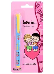 Ручка шариковая Love is..., синяя