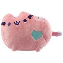 Котик Pusheen с сердечком розовый (средний) (4060002)