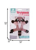 Игрушка из фетра с магнитами, набор для создания Енот 3889152 - 1
