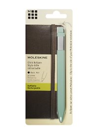 Ручка подарочная шариковая "Clic" 1,0мм корпус светло-зеленый, Moleskine