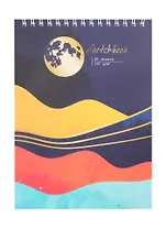 Скетчбук А4 60л "Ноктюрн" белый офсет, 120г/м2, спираль