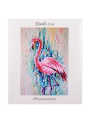 Набор для творчества ORIGAMI/Оригами Алмазные узоры. Серия Яркие краски. Фламинго. 30*40см арт. 06140
