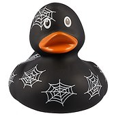 Игрушка для ванной, уточка резиновая FUNNY DUCKS "Уточка с паутинками" (1153) - 1
