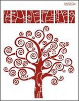 Трафарет пластиковый многоразовый Дерево Климт (20х25) (Л032)