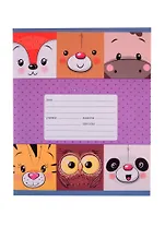 Тетрадь в клетку Unnika, "Милые друзья", 12 листов, в ассортименте