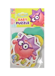 Игровой набор, ТМ Vladi, Мягкие пазлы Baby puzzle.Смешарики, Мультиколор