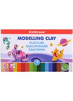 Пластилин 18цв 270гр "Monsters", к/к., стек, ErichKrause 