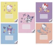 Тетрадь в клетку Centrum «Hello Kitty+Kuromi» в ассортименте, 12 листов