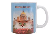 Кружка СПб Пушистый Петербург Огюст (керамика) (330мл) (К2025-119)