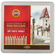 Пастельные карандаши «Gioconda», Koh-I-Noor, 48 цветов