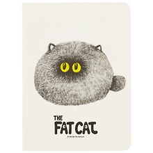 Записная книжка «Fat cat» А6, 24 листа в клетку, сшивка, Languo, в ассортименте