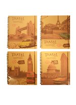 Книга для записей А4 80л лин. "Travel" 7БЦ, спираль, инд.уп., Haich