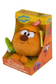Сувенир, Игрушка, Смешарики, Копатыч, с гусеницей, звуковой