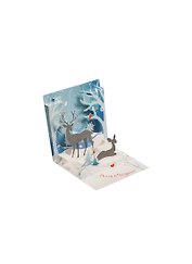 3D открытка Зимний олень (Winter Deer) (мини) (TR202)