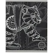 Тетрадь в клетку Listoff, Zoo Роботы, 48 листов, в ассортименте