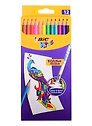 Карандаши цветные Bic, Evolution Illusion, 12 цветов с ластиком