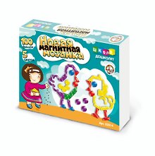 Новая магнитная мозаика (02014) (100 эл.) (5 цв.) (коробка) (ДК)