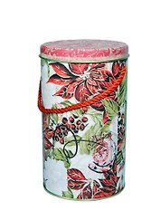 Подарочная коробка Туба Красные цветы (75-88)