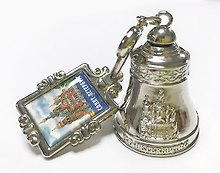 Колокольчик на холодильник Спас-на-Крови темное серебро [ВЕ1-10002]