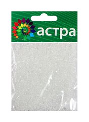 Набор д/творчества АСТРА Бисер 11/0 20гр 101 белый/прозр.глянцевый