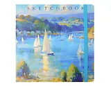 Скетчбук 200*200 80л "Парусная регата" 100г/м2, тв.обложка, мат.ламинация, резинка