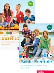Beste Freunde A1. Paket Arbeitsbuch A1.1 und A1.2 mit 2 Audio-CDs. Deutsch für Jugendliche (комплект из 2-х книг)