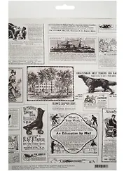 Декупажная карта Газета (А4) (пл. 40г/м2) (Karal116) (упаковка)