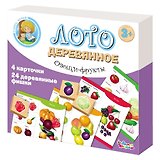 Лото деревянное Овощи и фрукты 01996
